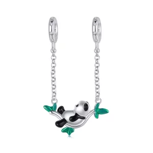 PANDORA Stijl Bamboebos Panda Zilveren Hanger - SCC2810 (afbeelding voor) PANDORA Stijl Bamboebos Panda Zilveren Hanger - SCC2810