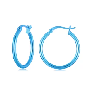 PANDORA Stijl Elektrisch blauw goud oorbellen - SCE1608-LBU (afbeelding voor) PANDORA Stijl Elektrisch blauw goud oorbellen - SCE1608-LBU