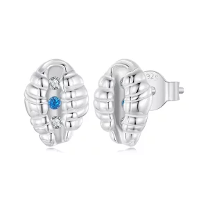 PANDORA-stijl Schelp oorbellen - SCE1741 (afbeelding voor) PANDORA-stijl Schelp oorbellen - SCE1741