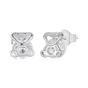 PANDORA-stijl Beren oorbellen - SCE1764 (afbeelding voor) PANDORA-stijl Beren oorbellen - SCE1764