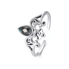 (afbeelding voor) PANDORA Stijl Vintage Iris Open Ring - SCR1016-E