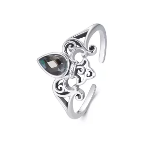 PANDORA Stijl Vintage Iris Open Ring - SCR1016-E (afbeelding voor) PANDORA Stijl Vintage Iris Open Ring - SCR1016-E