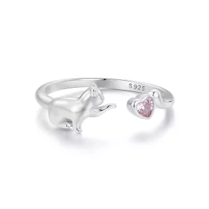 PANDORA Stijl Kat opening Open Ring - SCR1027-E (afbeelding voor) PANDORA Stijl Kat opening Open Ring - SCR1027-E
