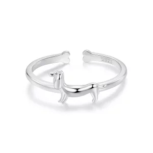 PANDORA Stijl Teckel Open Ring - SCR1029-E (afbeelding voor) PANDORA Stijl Teckel Open Ring - SCR1029-E