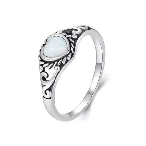 PANDORA-stijl Opalen patroon ring - SCR1039 (afbeelding voor) PANDORA-stijl Opalen patroon ring - SCR1039