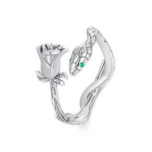 PANDORA Stijl Rozen Slang Open Ring - SCR1041-E (afbeelding voor) PANDORA Stijl Rozen Slang Open Ring - SCR1041-E