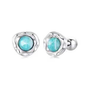 (afbeelding voor) PANDORA Stijl Amazoniet oorbellen - BSE1056