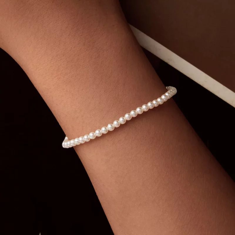 (afbeelding voor) PANDORA-stijl Australische witte parelarmband - SCB280 - Bekijken 8