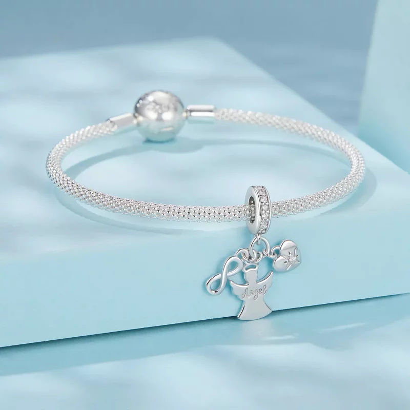 (afbeelding voor) PANDORA Stijl Beschermengel Hanger - SCC2902 - Bekijken 3