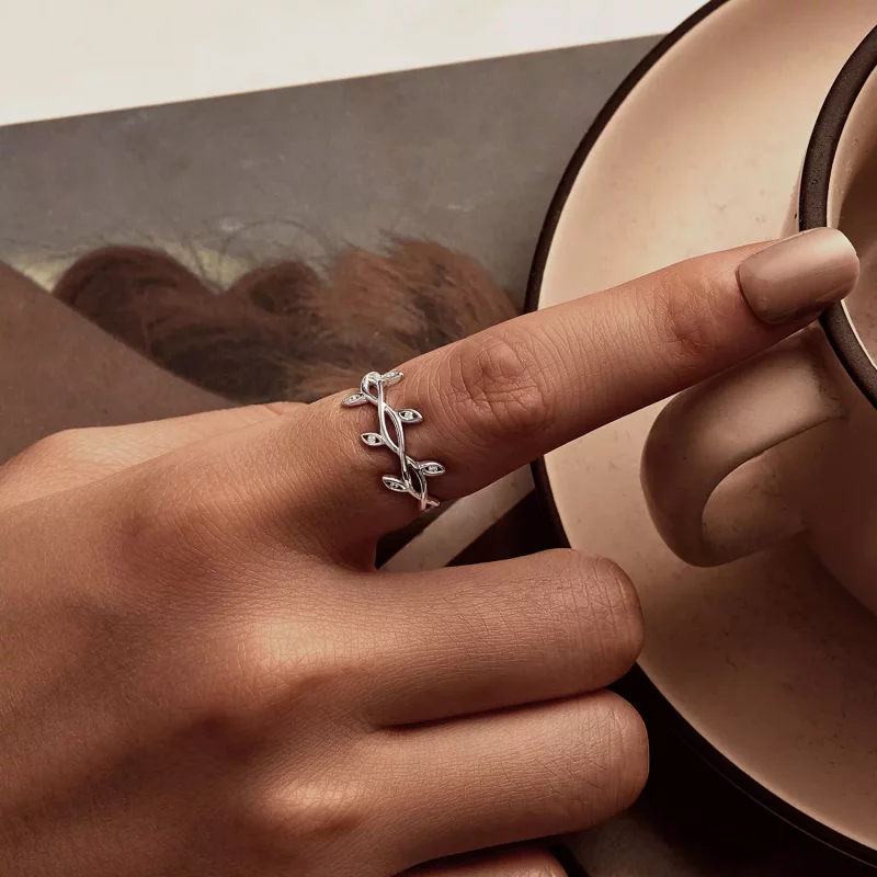 (afbeelding voor) PANDORA Stijl Blad Ring - BSR581 - Bekijken 6