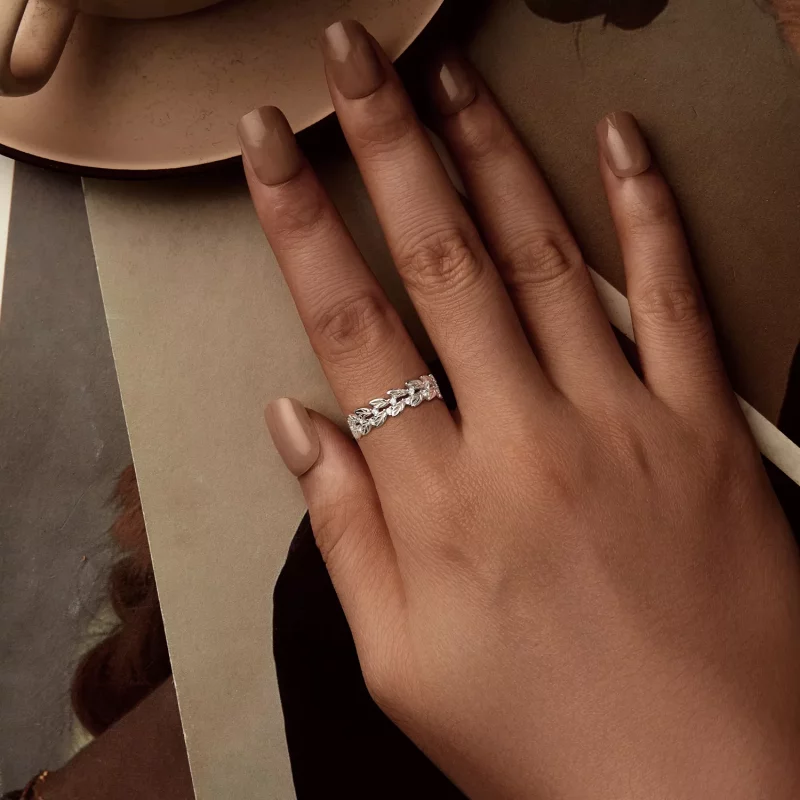 (afbeelding voor) PANDORA Stijl Blad Ring - BSR600 - Bekijken 5