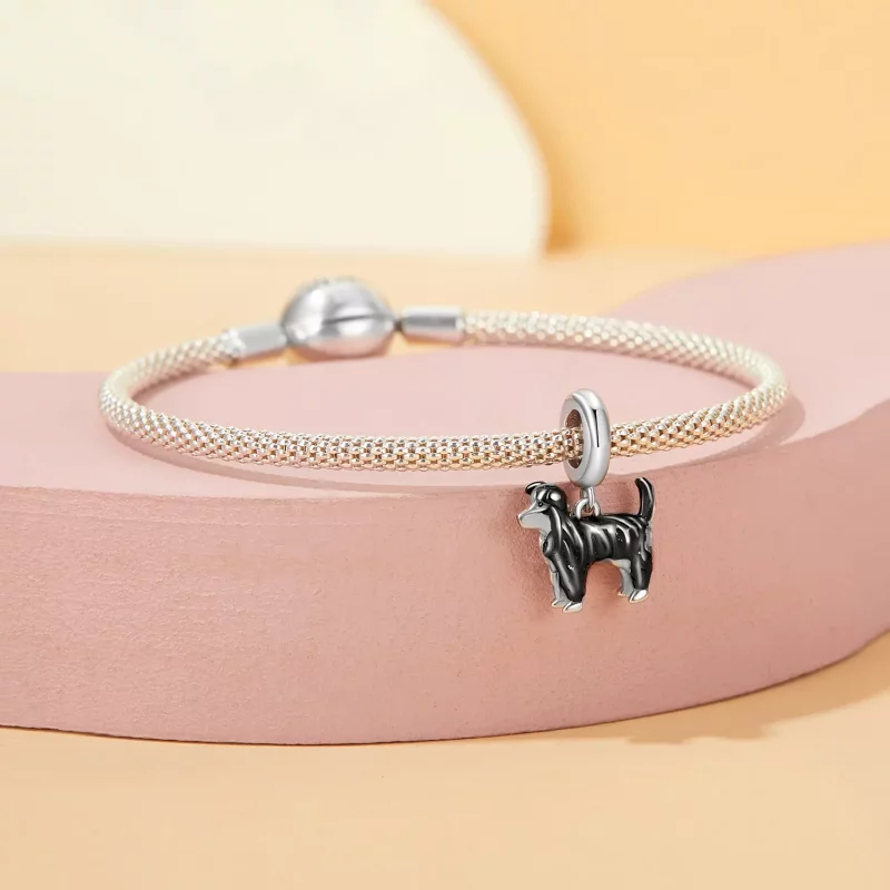 (afbeelding voor) PANDORA Stijl Border Collie Hanger - SCC2836 - Bekijken 3