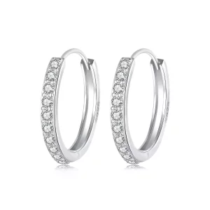 PANDORA Stijl Eenvoudige sterling zilveren oorbellen - BSE1060-AL (afbeelding voor) PANDORA Stijl Eenvoudige sterling zilveren oorbellen - BSE1060-AL