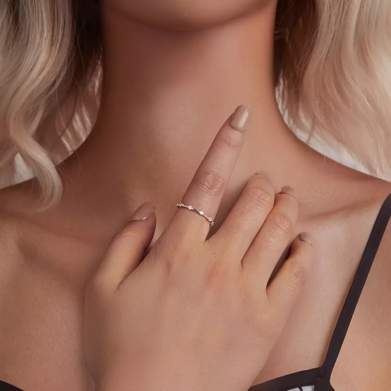 (afbeelding voor) PANDORA Stijl Exquise kleine enkele ring - BSR576 - Bekijken 6