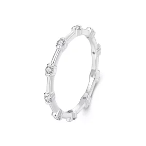 PANDORA Stijl Exquise kleine enkele ring - BSR576 (afbeelding voor) PANDORA Stijl Exquise kleine enkele ring - BSR576