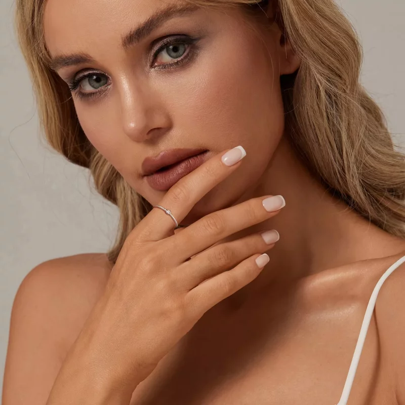 (afbeelding voor) PANDORA Stijl Exquise kleine enkele ring - BSR577 - Bekijken 7