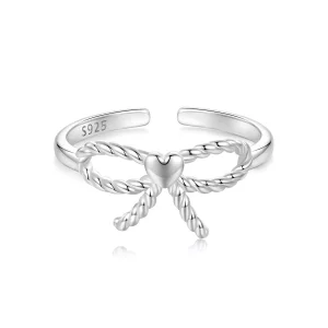 PANDORA-stijl gevlochten strikring - BSR583-E (afbeelding voor) PANDORA-stijl gevlochten strikring - BSR583-E