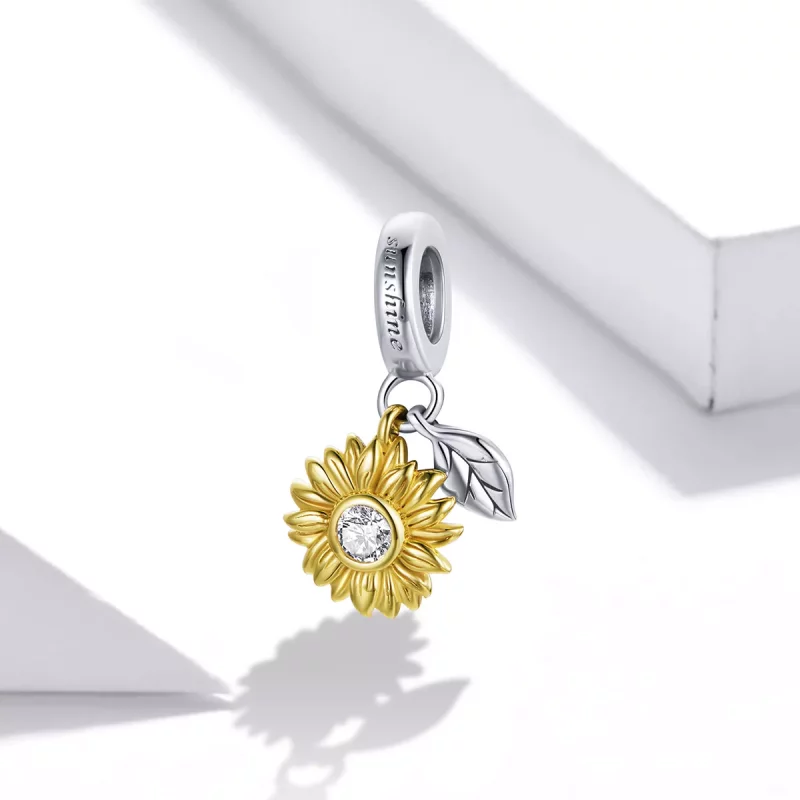 (afbeelding voor) PANDORA Stijl Glanzende zonnebloem - BSC462 - Bekijken 2