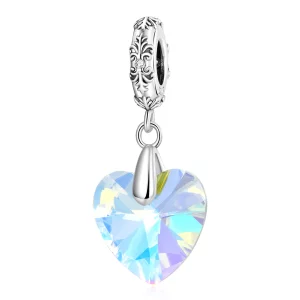 PANDORA Stijl Glazen Hart Kralen - BSC602 (afbeelding voor) PANDORA Stijl Glazen Hart Kralen - BSC602
