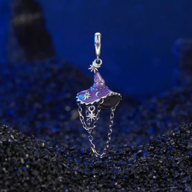 (afbeelding voor) PANDORA-stijl Glow in the Dark Heksenhoed - SCC2894 - Bekijken 2