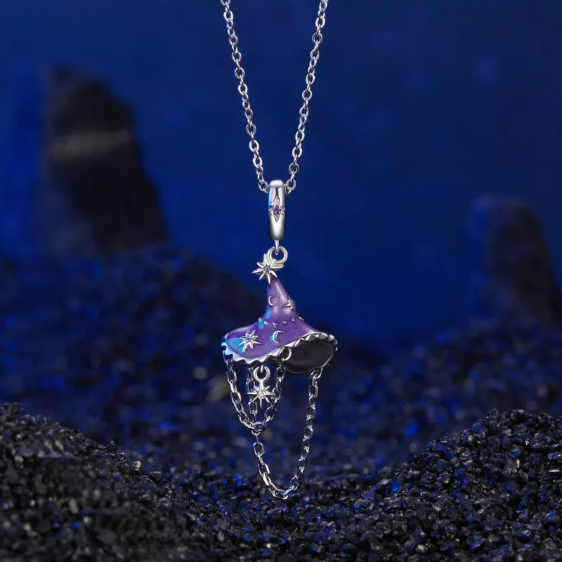 (afbeelding voor) PANDORA-stijl Glow in the Dark Heksenhoed - SCC2894 - Bekijken 3