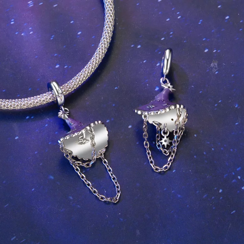 (afbeelding voor) PANDORA-stijl Glow in the Dark Heksenhoed - SCC2894 - Bekijken 6