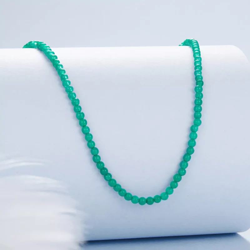 (afbeelding voor) PANDORA Stijl Groene agaat sleutelbeen ketting - BSN403 - Bekijken 2
