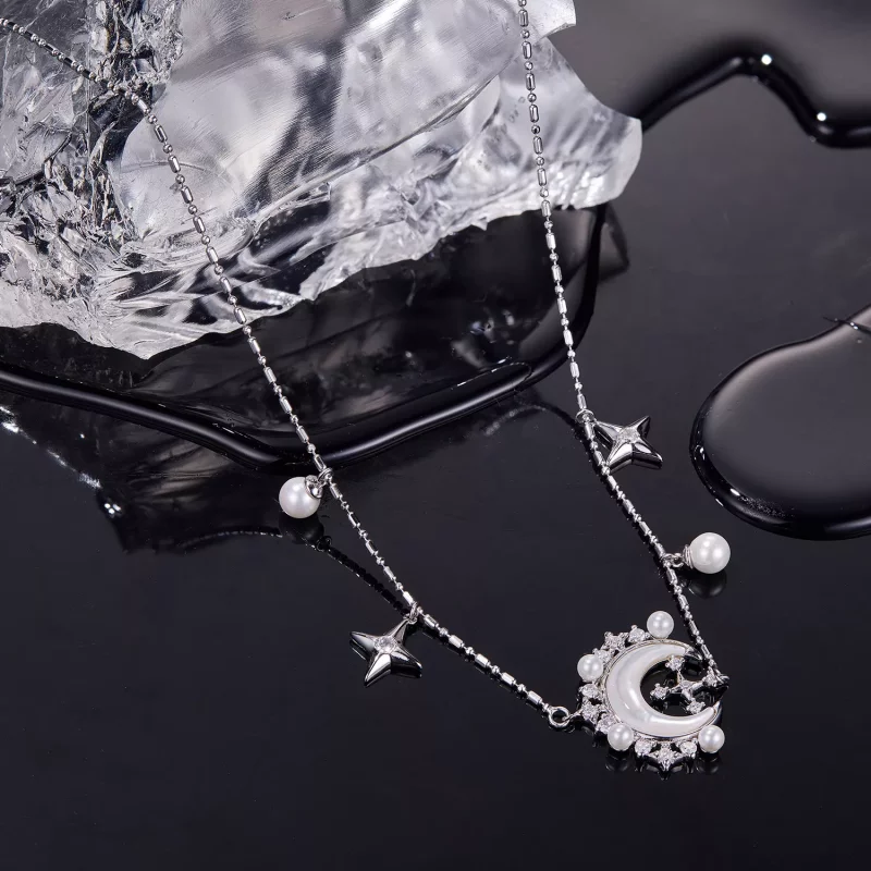 (afbeelding voor) PANDORA Stijl Halve Maan Ketting - YIN115 - Bekijken 3
