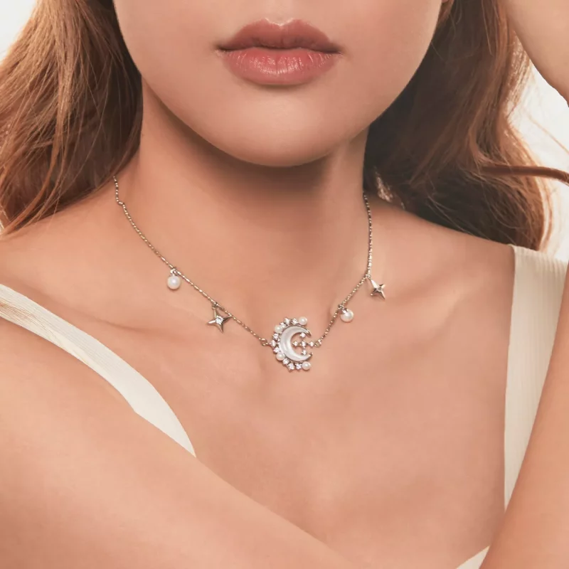 (afbeelding voor) PANDORA Stijl Halve Maan Ketting - YIN115 - Bekijken 9