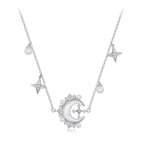 PANDORA Stijl Halve Maan Ketting - YIN115 (afbeelding voor) PANDORA Stijl Halve Maan Ketting - YIN115