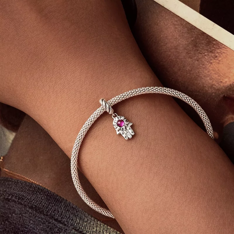 (afbeelding voor) PANDORA Stijl Hand van Fatima Hanger - SCC2848 - Bekijken 6