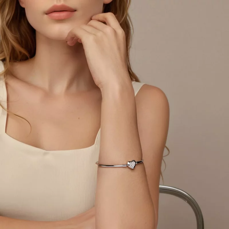 (afbeelding voor) PANDORA Stijl Hart Basis Armband - BSB192 - Bekijken 8