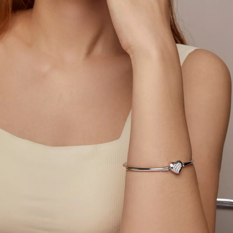 (afbeelding voor) PANDORA Stijl Hart Basis Armband - BSB192 - Bekijken 9