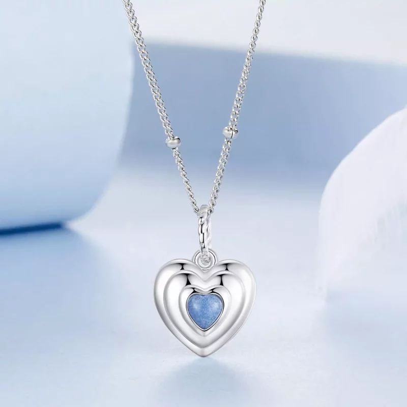 (afbeelding voor) PANDORA Stijl Hart ketting - BSN375 - Bekijken 3