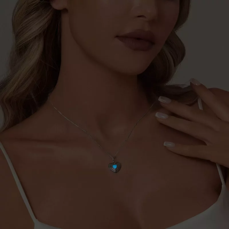 (afbeelding voor) PANDORA Stijl Hart ketting - BSN375 - Bekijken 8