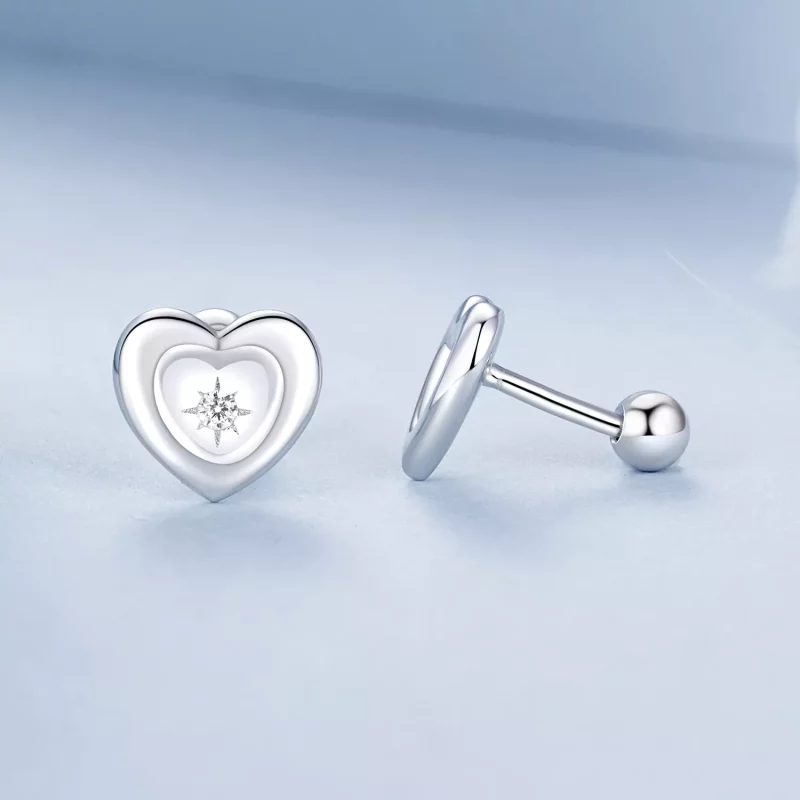 (afbeelding voor) PANDORA Stijl Hart Starburst Oorbellen - BSE1045 - Bekijken 4