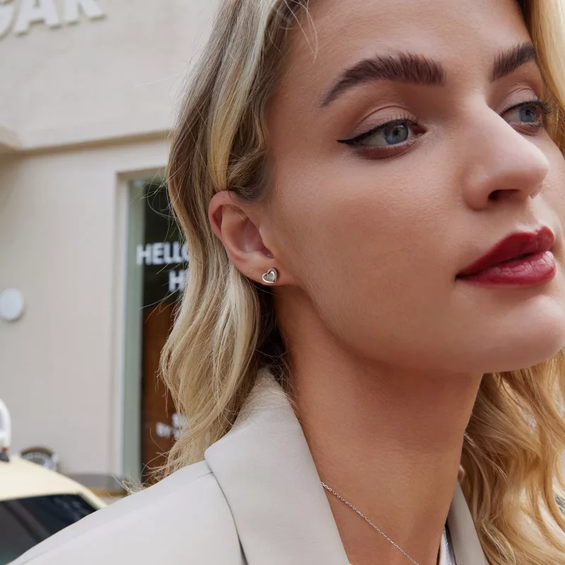 (afbeelding voor) PANDORA Stijl Hart Starburst Oorbellen - BSE1045 - Bekijken 8