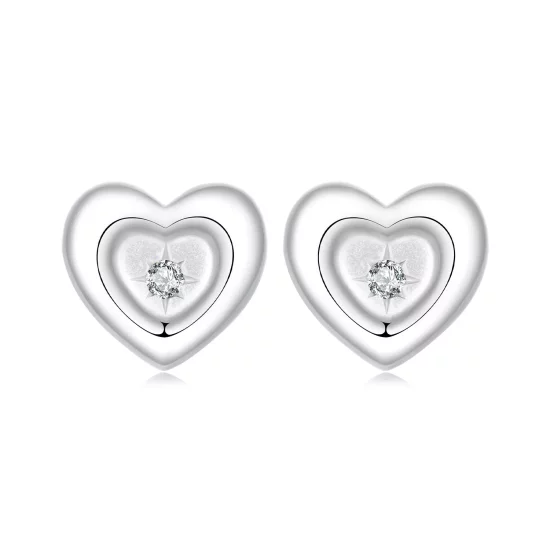 (afbeelding voor) PANDORA Stijl Hart Starburst Oorbellen - BSE1045