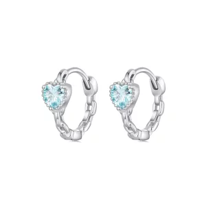 PANDORA-stijl Hart van de Zee-oorbellen - BSE1099 (afbeelding voor) PANDORA-stijl Hart van de Zee-oorbellen - BSE1099