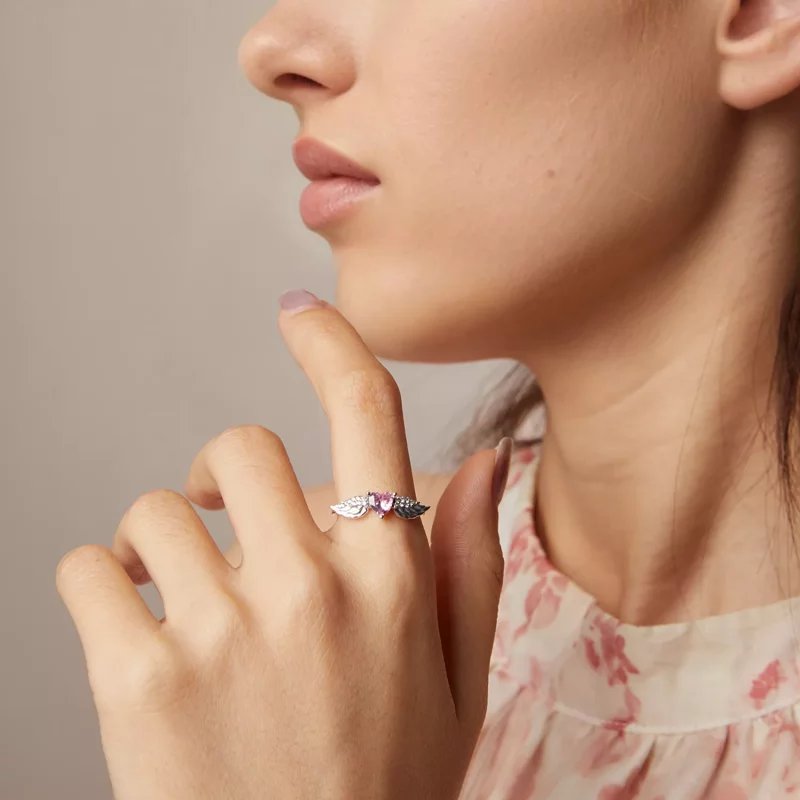 (afbeelding voor) PANDORA Stijl Hart Vleugels Ring - SCR874 - Bekijken 4