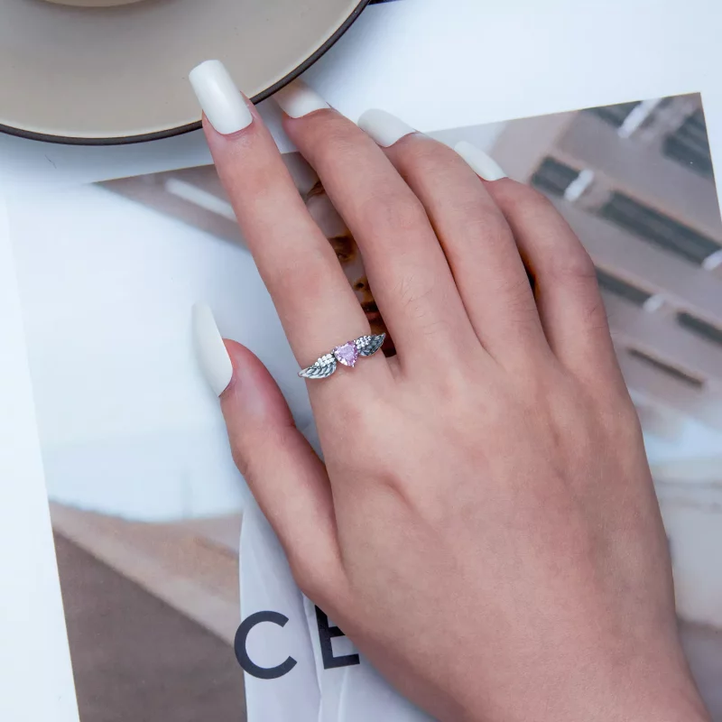 (afbeelding voor) PANDORA Stijl Hart Vleugels Ring - SCR874 - Bekijken 6