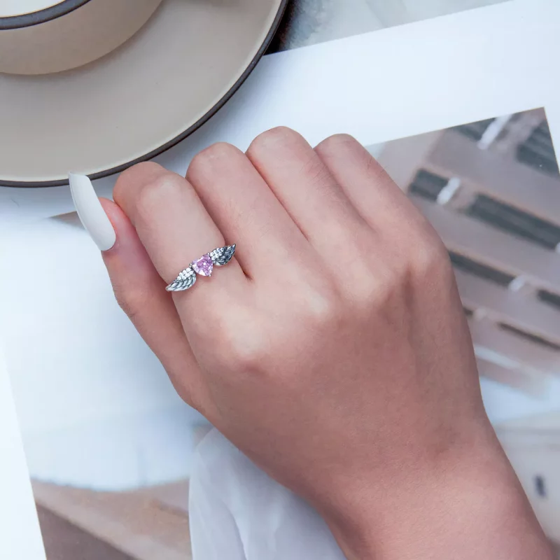 (afbeelding voor) PANDORA Stijl Hart Vleugels Ring - SCR874 - Bekijken 7