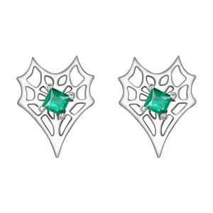 PANDORA-stijl hartvormige spinnenweboorbellen - SCE1797 (afbeelding voor) PANDORA-stijl hartvormige spinnenweboorbellen - SCE1797