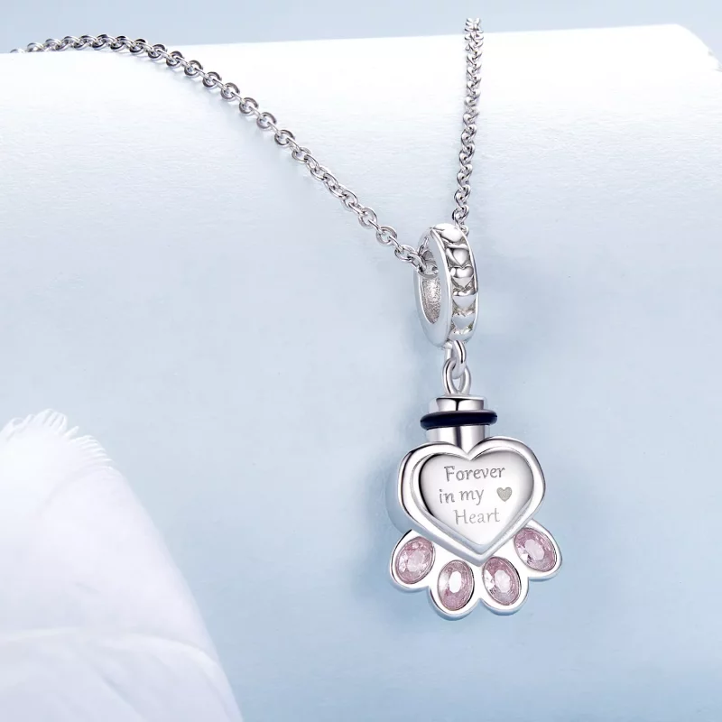 (afbeelding voor) PANDORA Stijl Huisdier urn gedenkdoos hanger - BSC1037 - Bekijken 2