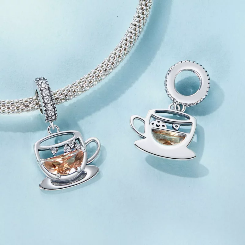 (afbeelding voor) PANDORA Stijl Interessante koffie hanger - SCC2842 - Bekijken 5