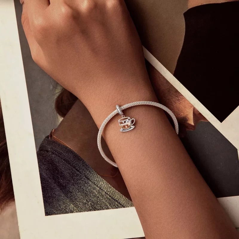 (afbeelding voor) PANDORA Stijl Interessante koffie hanger - SCC2842 - Bekijken 6