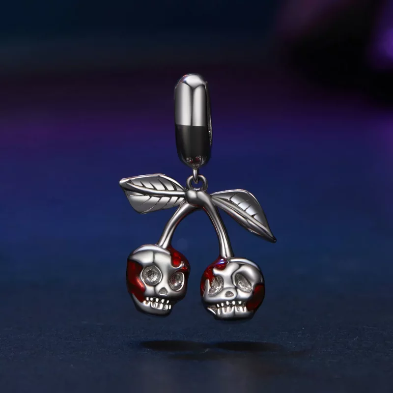 (afbeelding voor) PANDORA Stijl Kers Schedel Hanger - SCC2904 - Bekijken 2