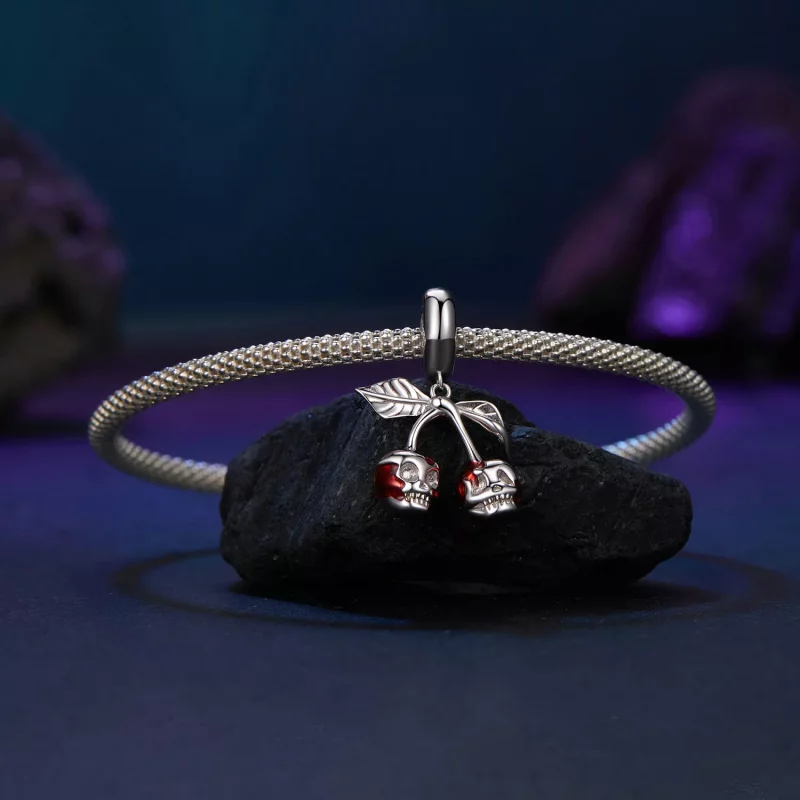 (afbeelding voor) PANDORA Stijl Kers Schedel Hanger - SCC2904 - Bekijken 3