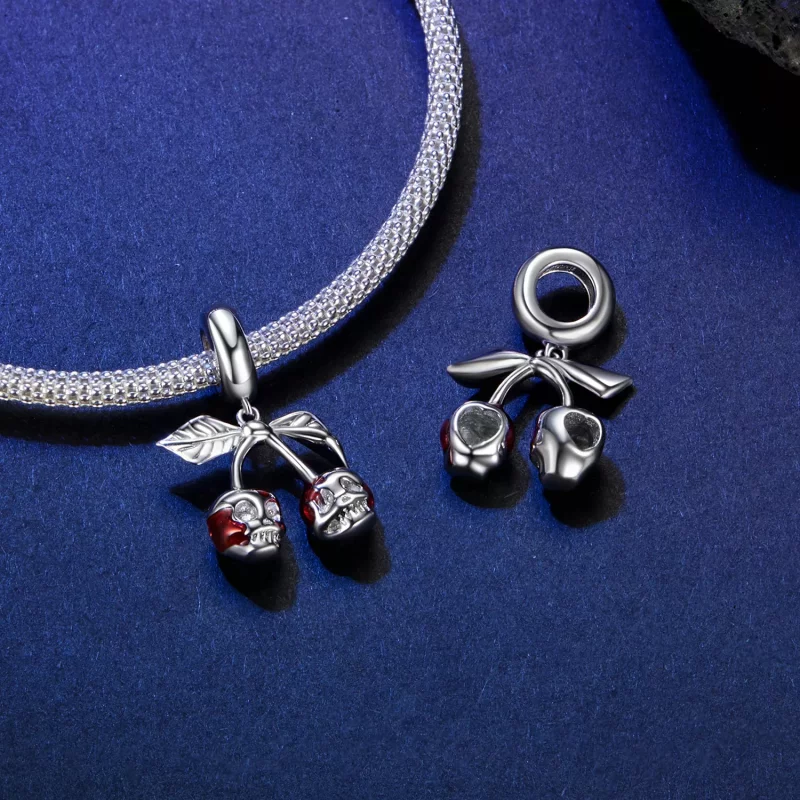 (afbeelding voor) PANDORA Stijl Kers Schedel Hanger - SCC2904 - Bekijken 4