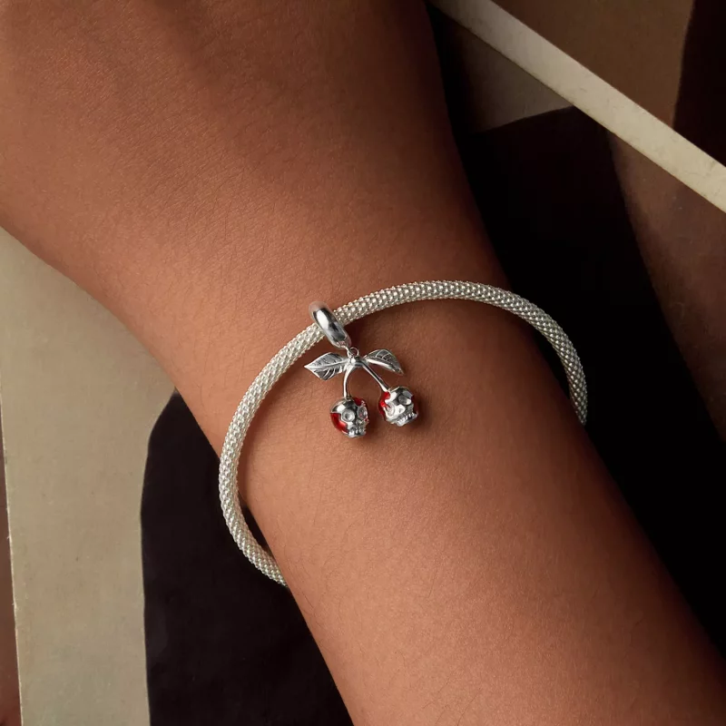 (afbeelding voor) PANDORA Stijl Kers Schedel Hanger - SCC2904 - Bekijken 5